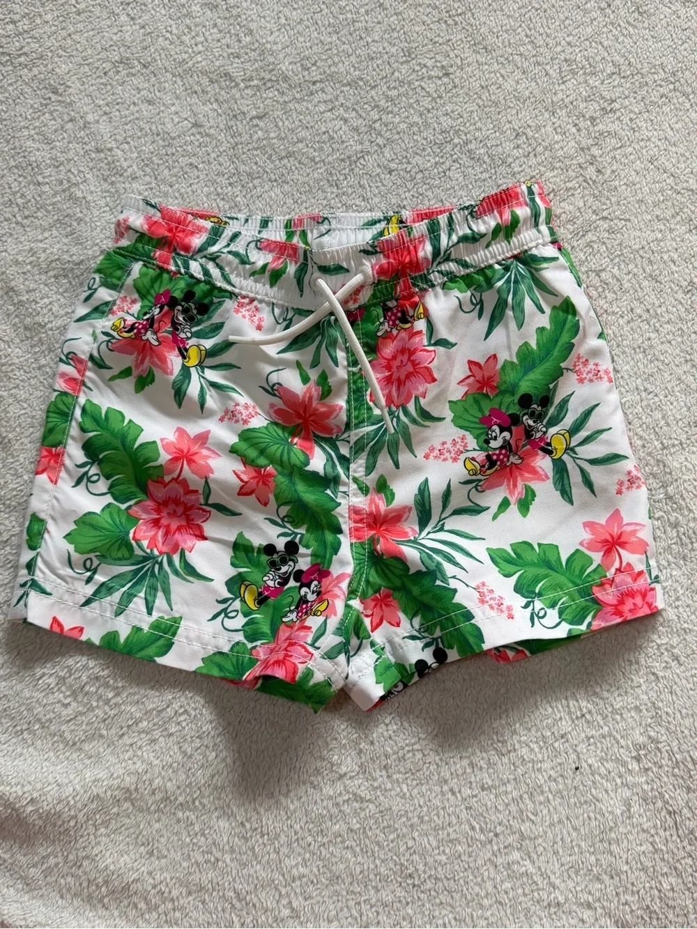 Janie and Jack | Mickey Mouse Tropical Swim Set Rash Guard Trunks